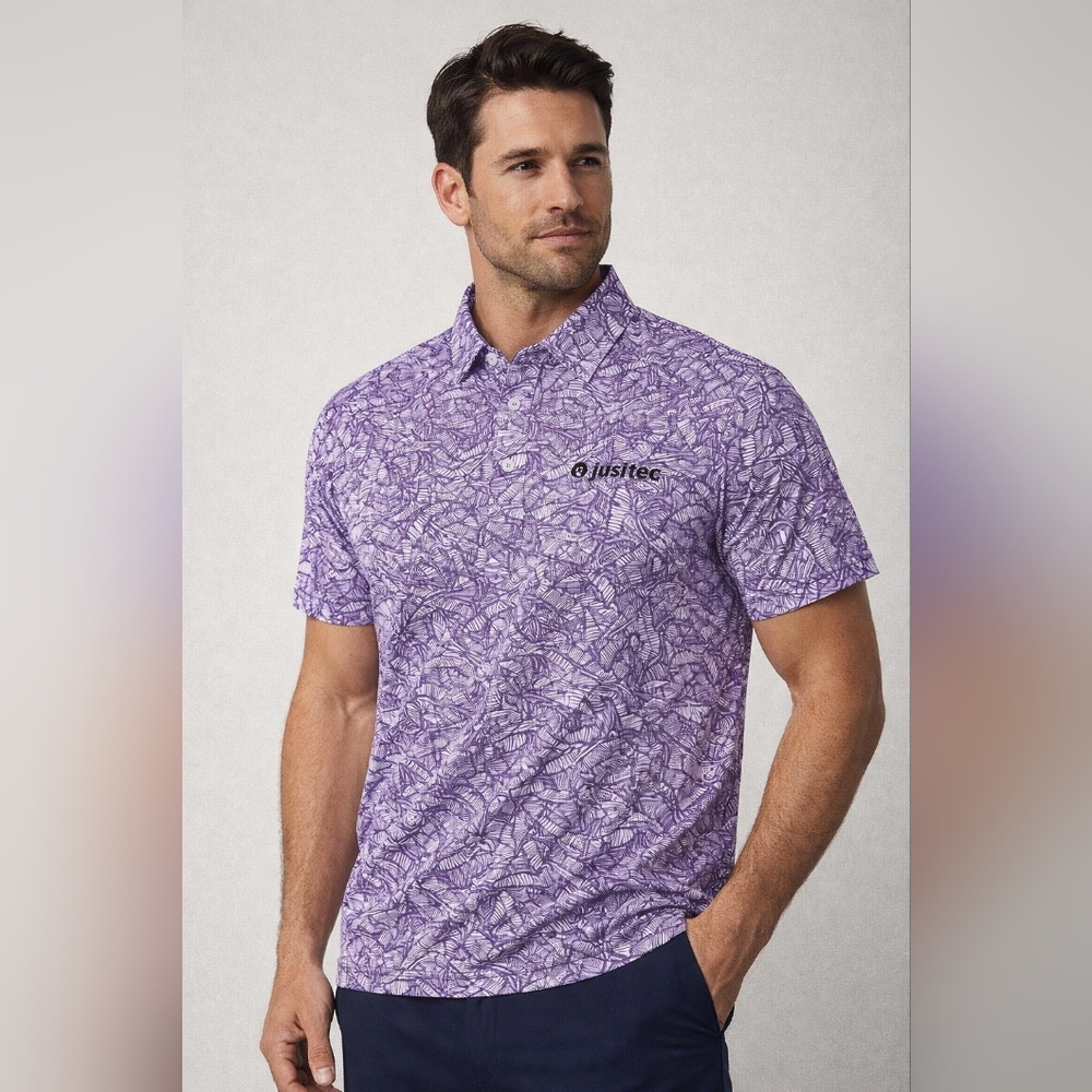 Scales Gear Banaza Performance Polo Shirt Purple Size M - NWT